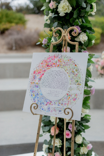 Four Seasons - Circular Papercut Ketubah