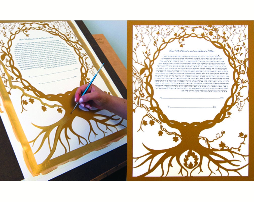 Eternity Tree - Hand-painted version - Giclée Ketubah